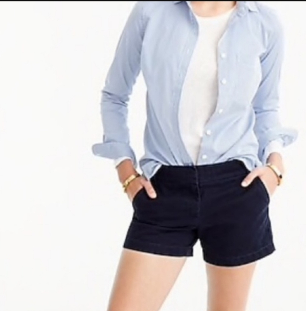 J. crew factory broken in chino shorts size 0